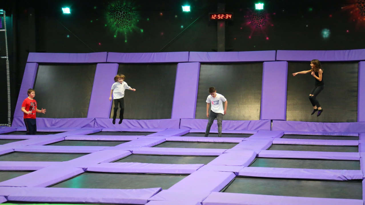 Kids jumping at High Altitude Trampoline Park in Norwich
