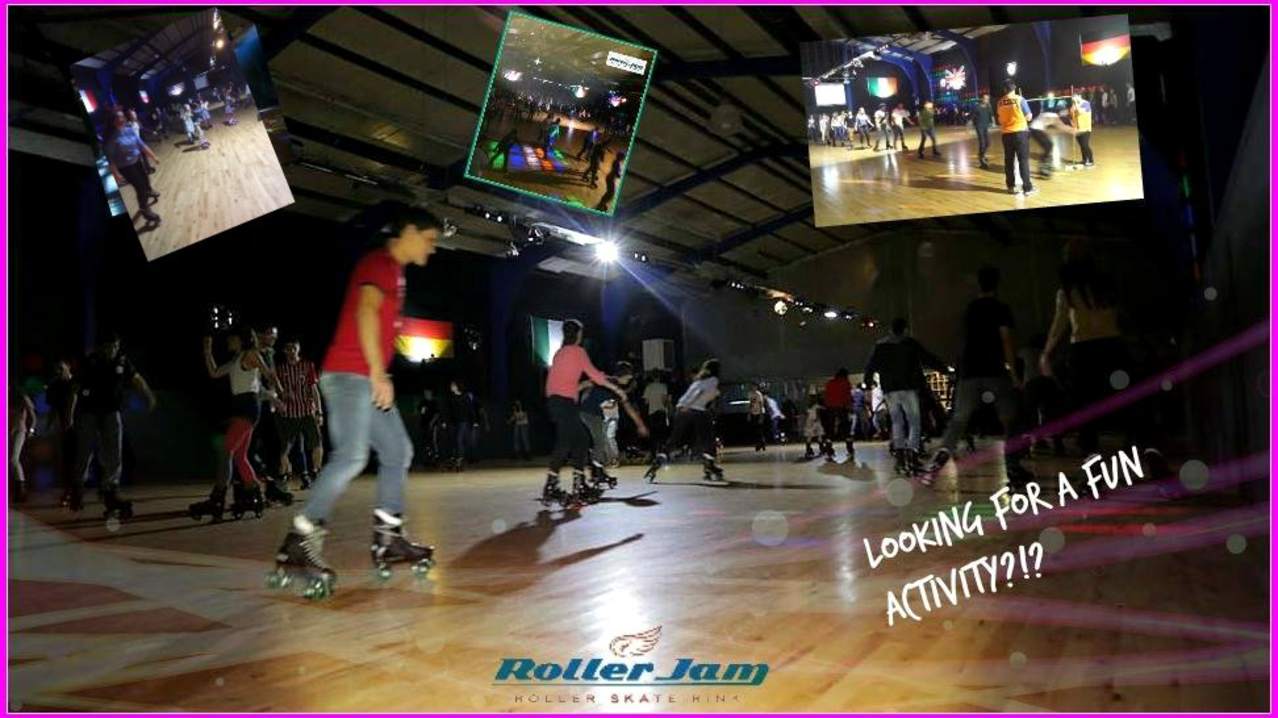 Roller skating at Roller Jam in Ballysimon