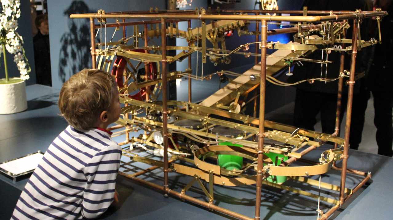 Boy looking at display at The MAD Museum in Stratford upon Avon Boy looking at display at The MAD Museum in Stratford upon Avon
