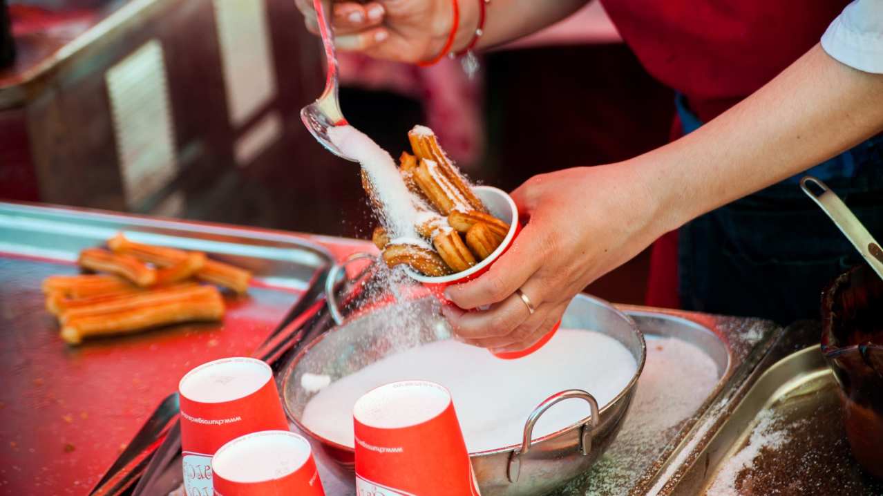 Churros at Foodies Festival in South Park Oxford
