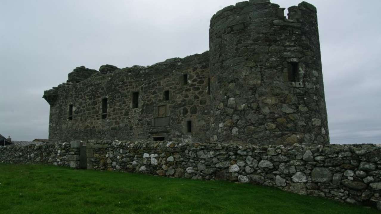 Outside view of Muness Castle in Shetland Isles Outside view of Muness Castle in Shetland Isles