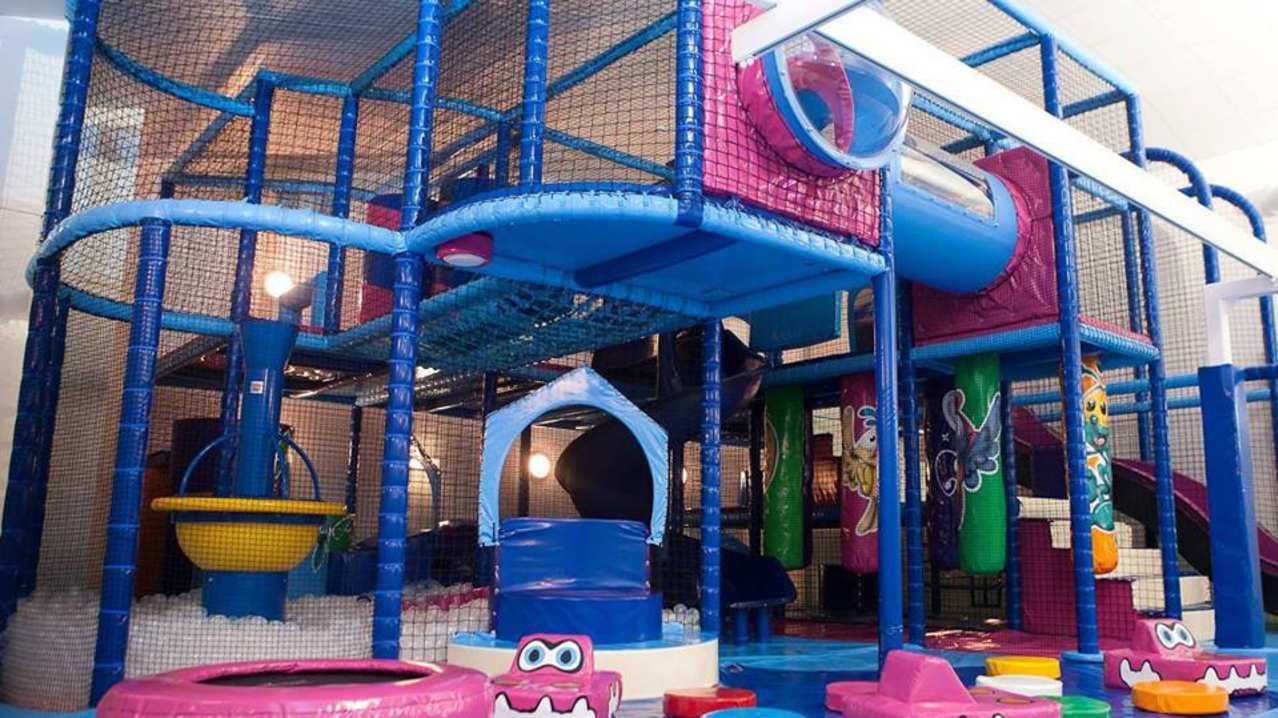 Indoor soft play frame at Boomerang Multi Sensory Play Centre in Bury