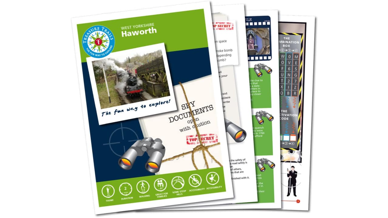 Map and booklet for The Haworth Spy Mission Trail Map and booklet for The Haworth Spy Mission Trail
