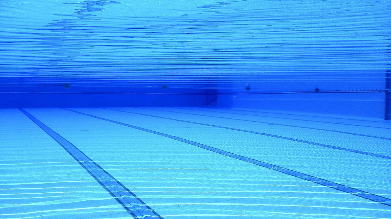 Inside swimming pool at Haverhill Leisure Centre