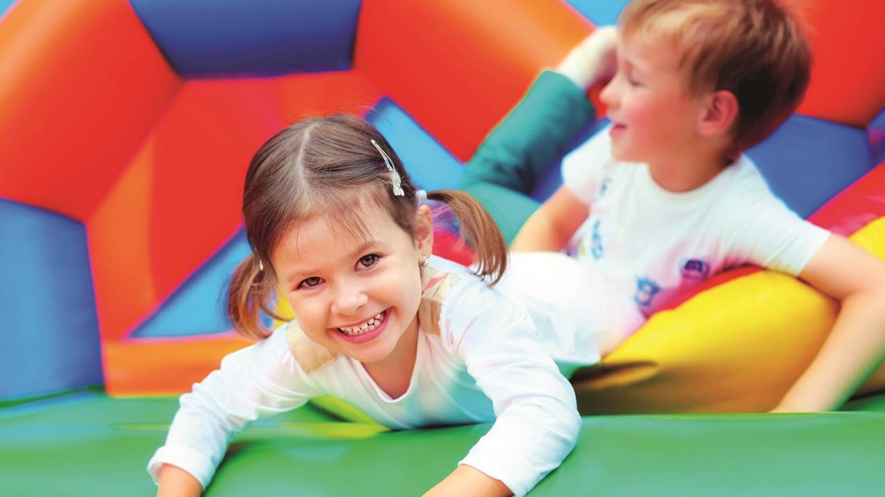 Kids on soft play at Silksworth Community Pool, Tennis & Wellness Centre in Sunderland Kids on soft play at Silksworth Community Pool, Tennis & Wellness Centre in Sunderland