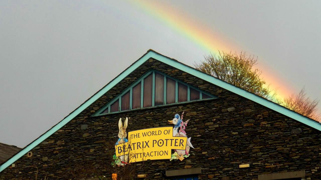 Rainbow at The World of Beatrix Potter in Bowness on Windermere Rainbow at The World of Beatrix Potter in Bowness on Windermere