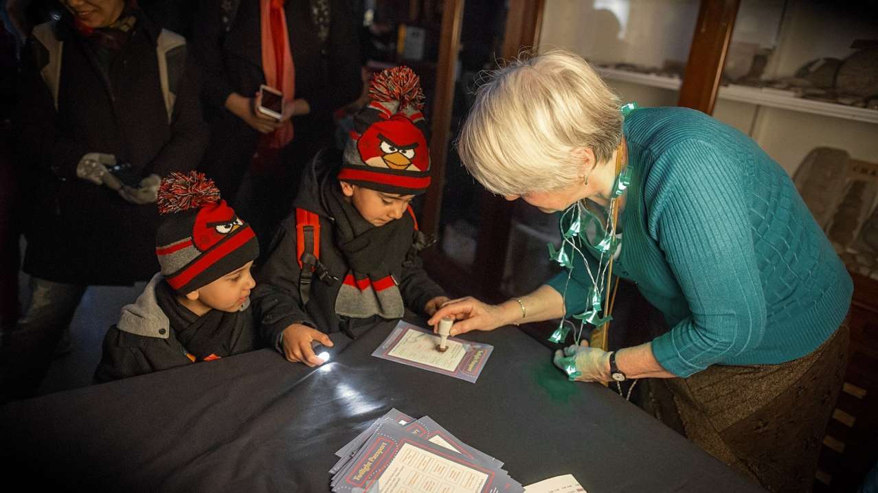 Kids participating in activity at Sedgwick Museum of Earth Sciences in Cambridge Kids participating in activity at Sedgwick Museum of Earth Sciences in Cambridge