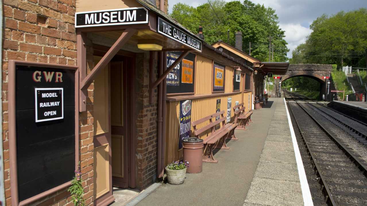 Platform at West Somerset Railway in Minehead