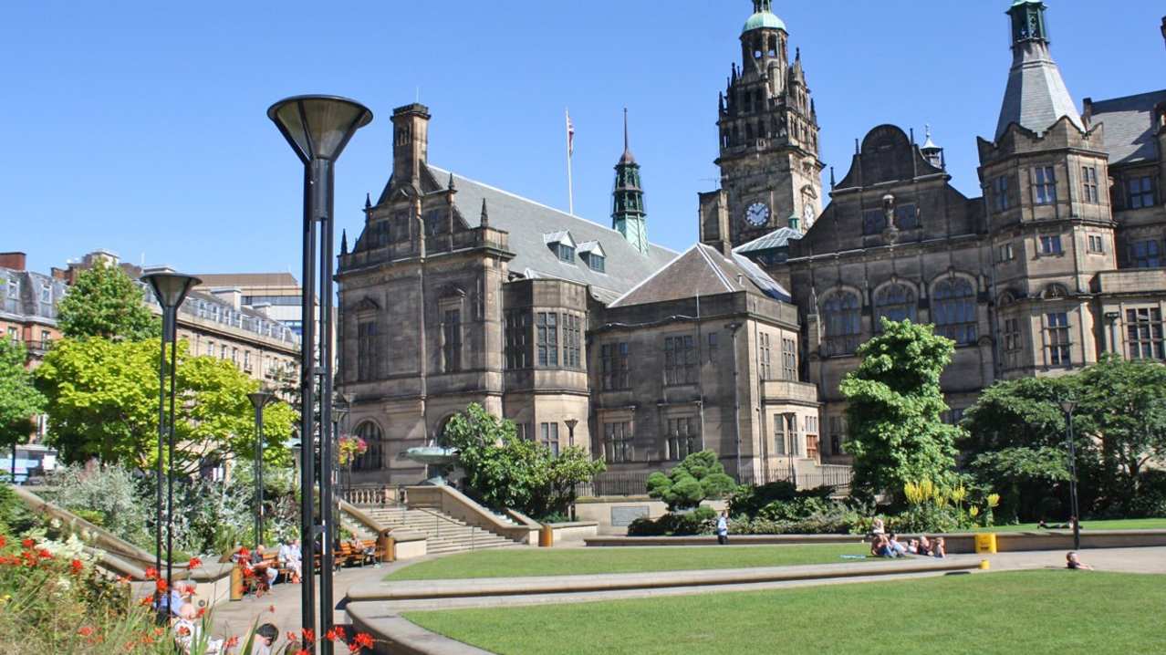 Sheffield's grand town hall on Curious About Sheffield trail