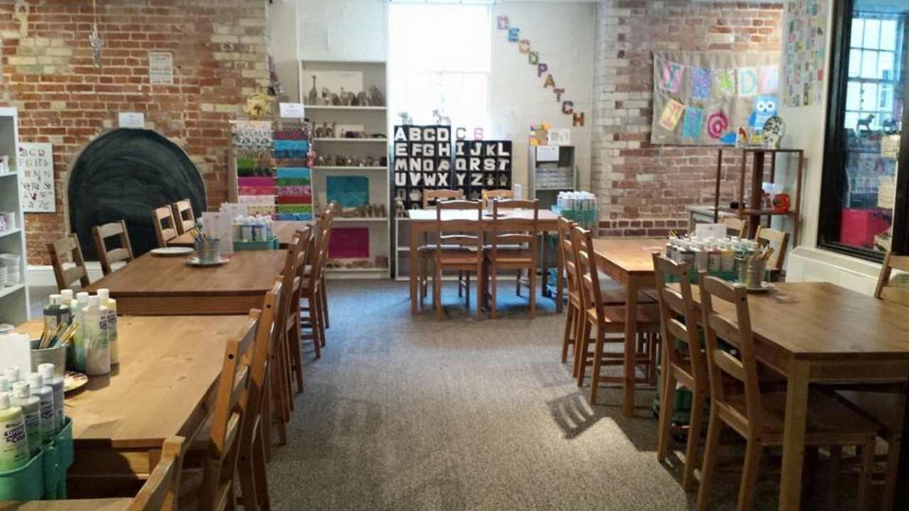 Craft area at Blue Owl in Colchester Craft area at Blue Owl in Colchester