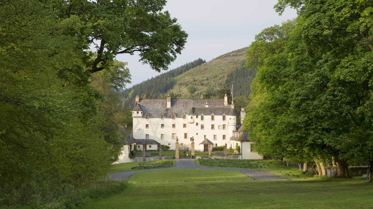 Outside view of Traquair House Outside view of Traquair House