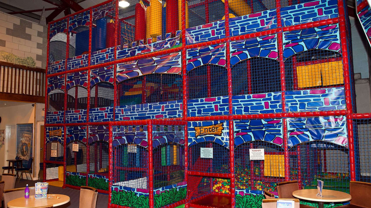Indoor soft play frame at Sparkles Play Centre in Oldham Indoor soft play frame at Sparkles Play Centre in Oldham