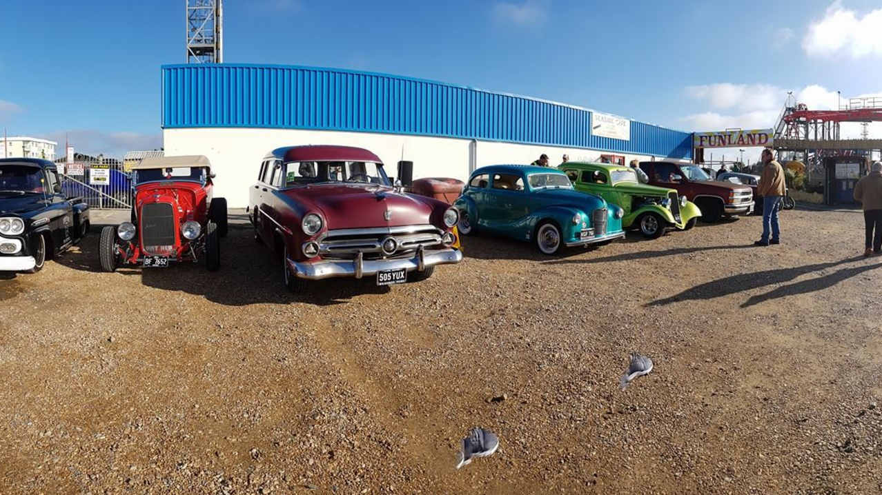 Classic cars at Funland in Hayling Island Classic cars at Funland in Hayling Island