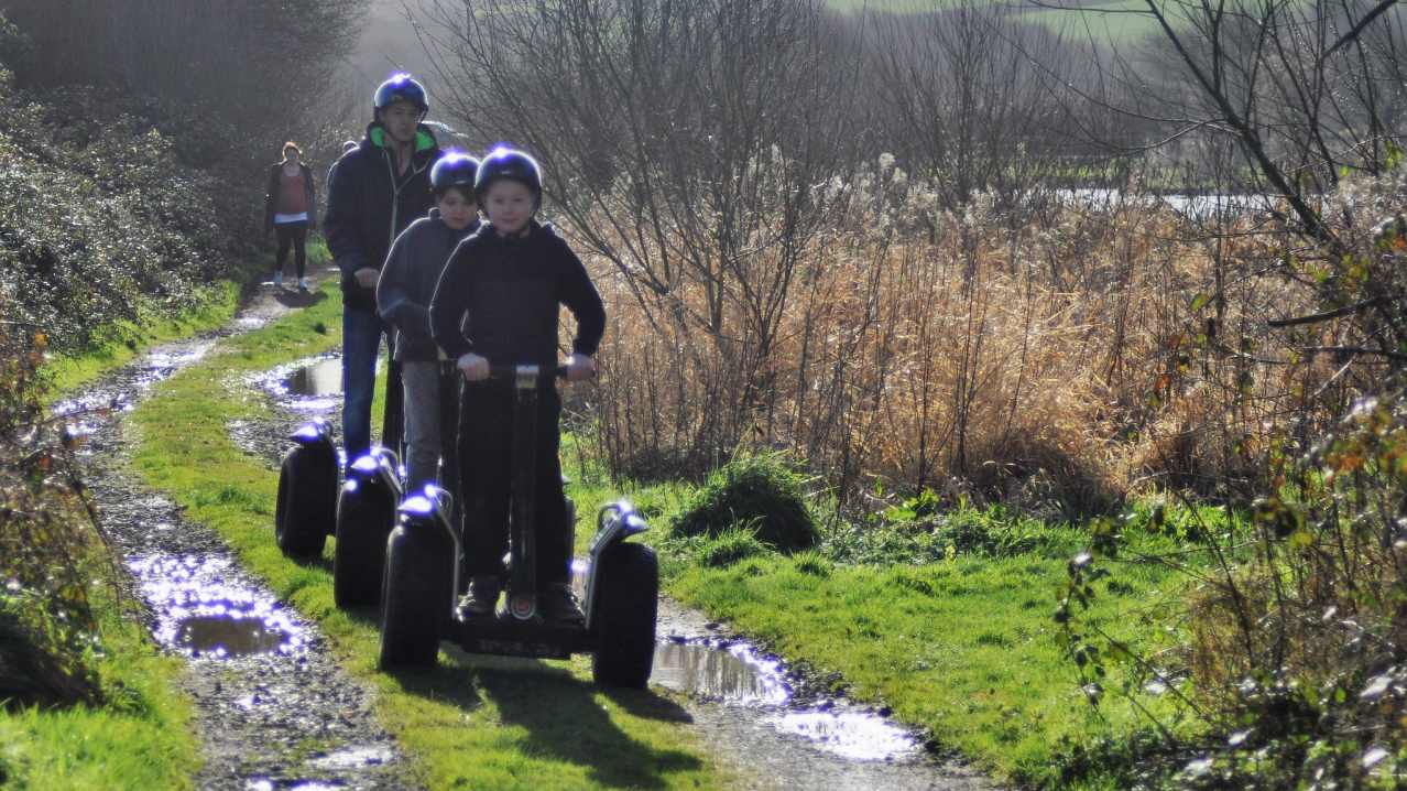 Family on segways at Segway Bude Family on segways at Segway Bude