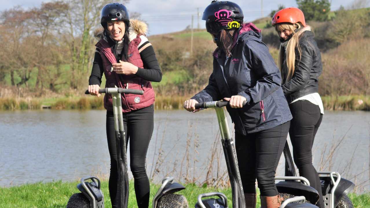 Women on segways at Segway Bude Women on segways at Segway Bude