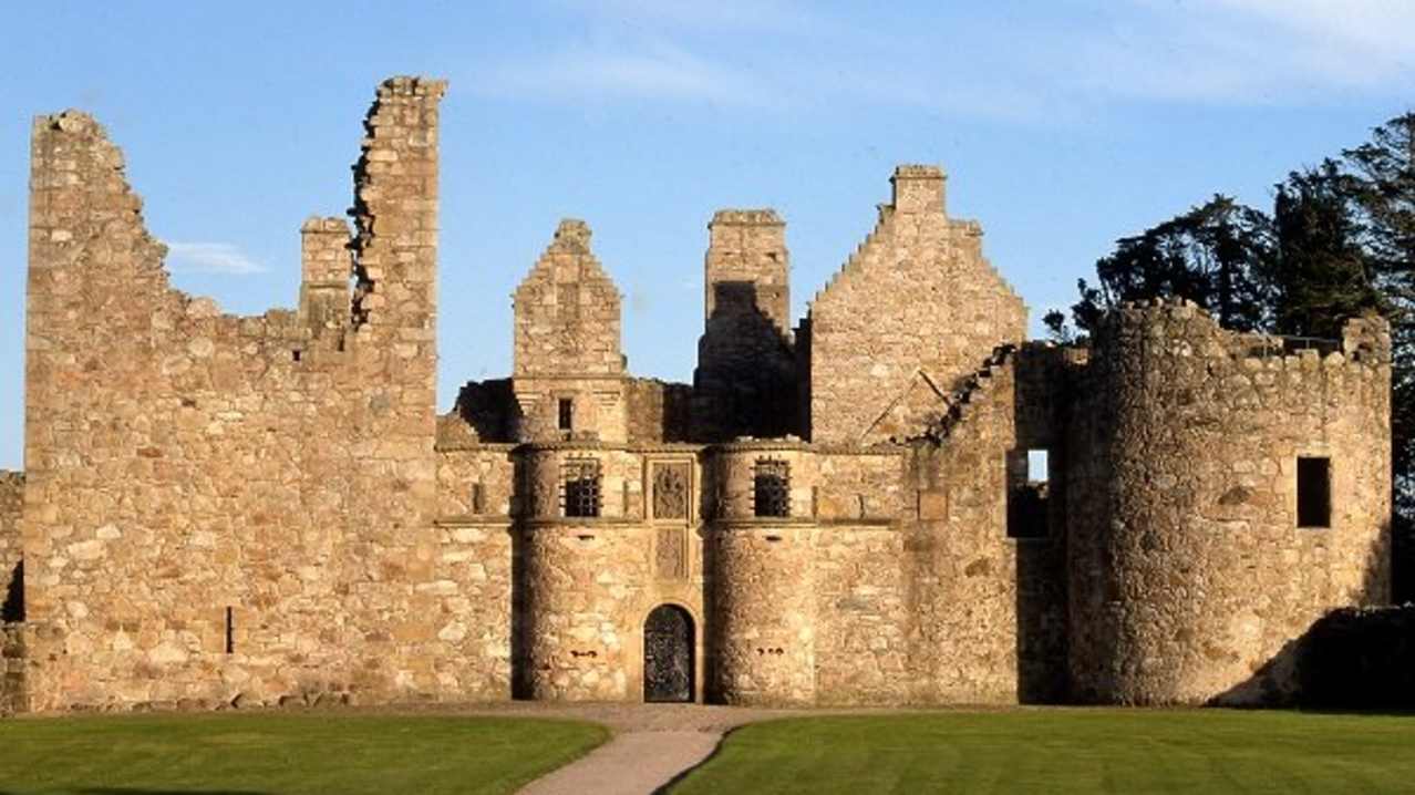 Outside view of Tolquhon Castle in Ellon Outside view of Tolquhon Castle in Ellon