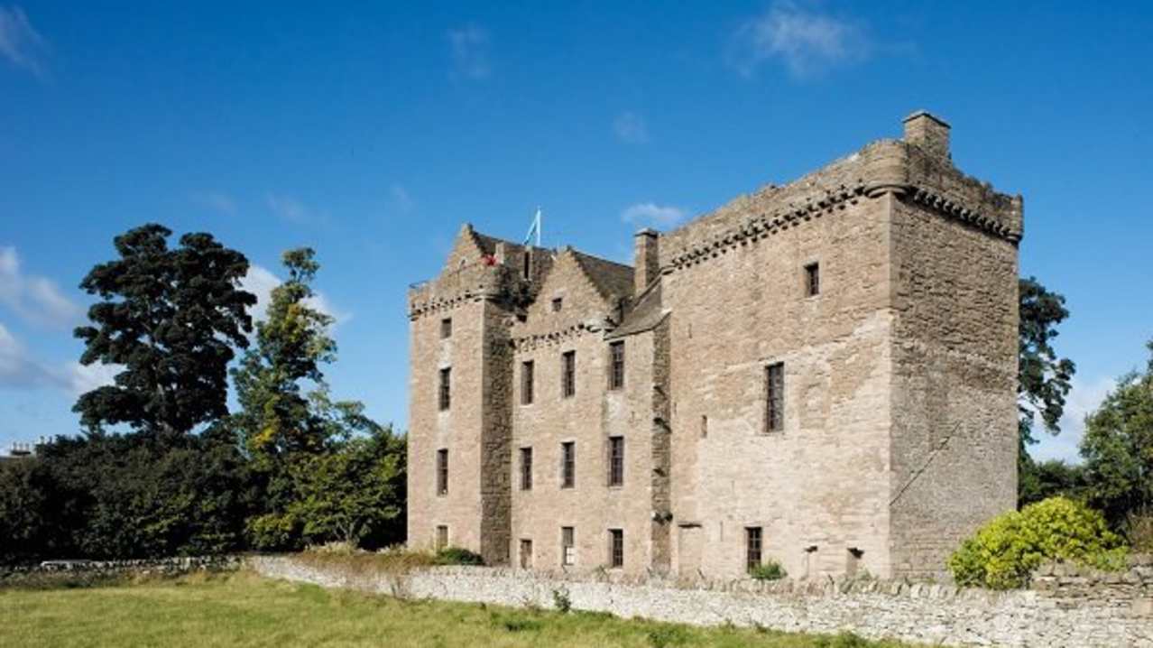 Back view of Huntingtower Castle in Perth Back view of Huntingtower Castle in Perth
