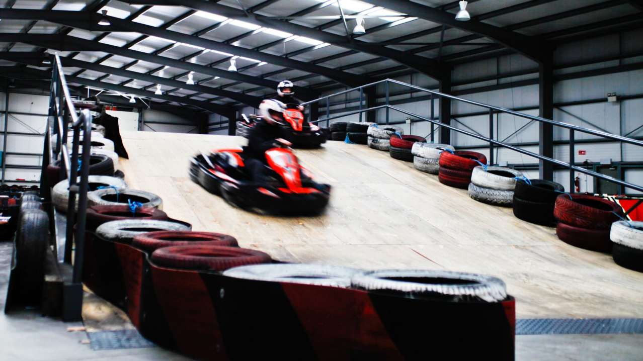 People go kart racing at The Zone Extreme Activity Centre in Navan People go kart racing at The Zone Extreme Activity Centre in Navan