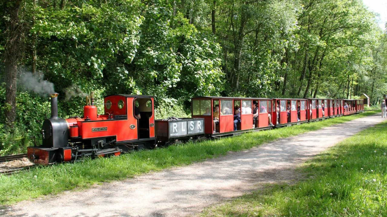Steam train at Rudyard Lake Steam Railway Leek