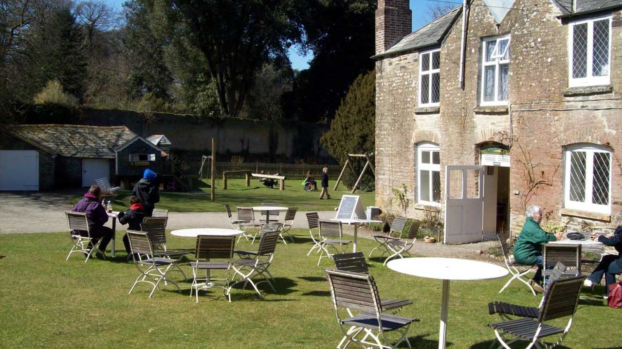 Peacock cafe at Pencarrow House and Gardens in Bodmin Peacock cafe at Pencarrow House and Gardens in Bodmin