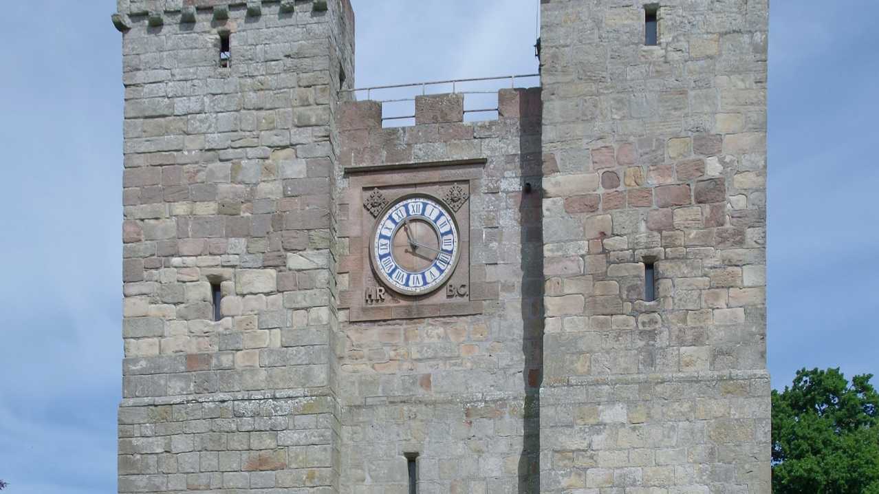 Outside view of Preston Tower in Chathill