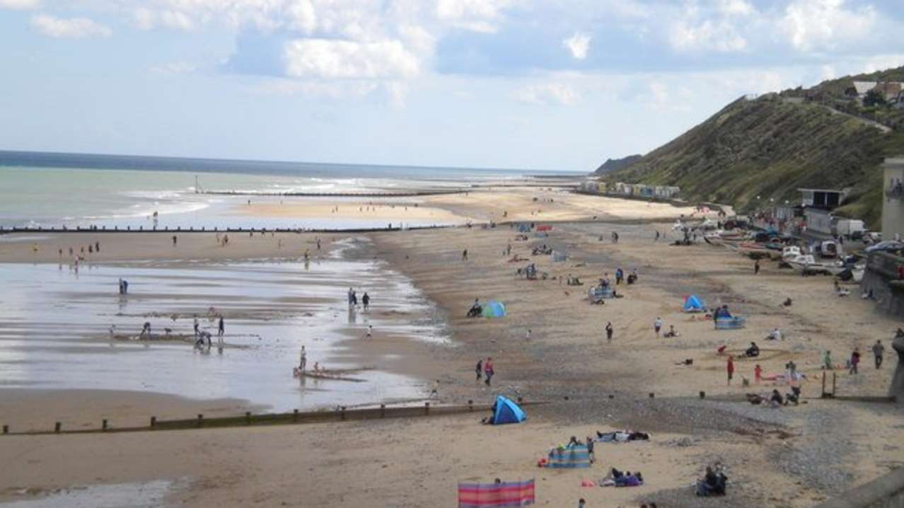 Families enjoying Cromer Beach, Cromer Families enjoying Cromer Beach, Cromer
