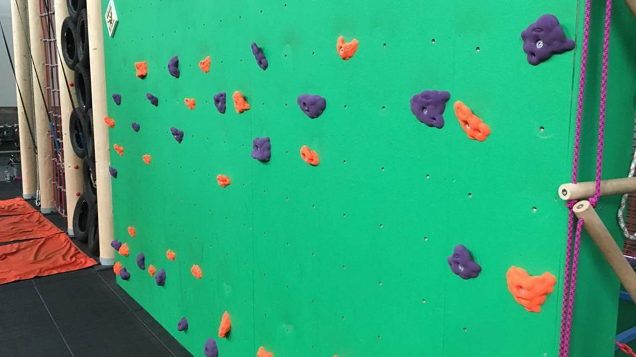 Climbing wall at Ready2climb Adventure Zone in Yeovil Climbing wall at Ready2climb Adventure Zone in Yeovil