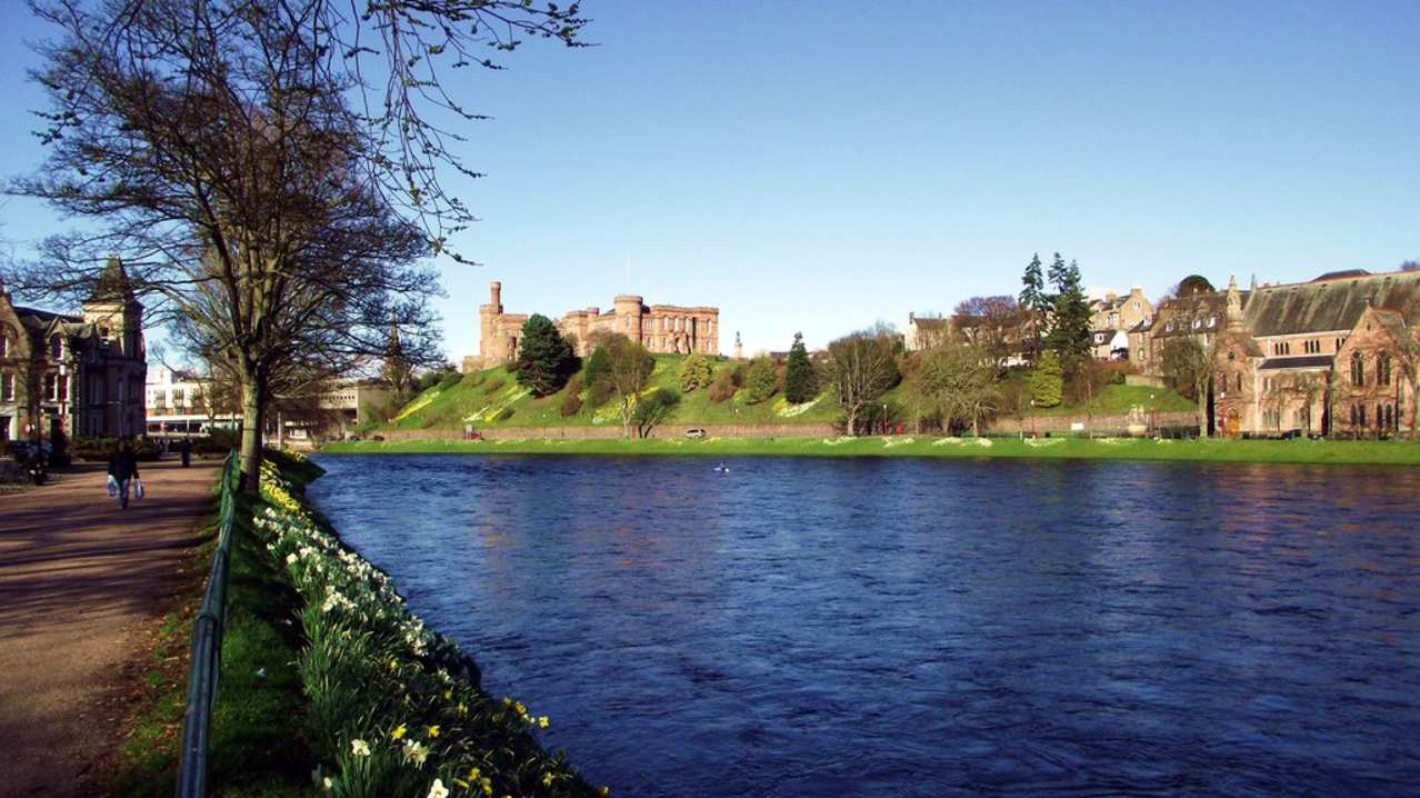 River Ness by Ness Islands Walk in Inverness River Ness by Ness Islands Walk in Inverness