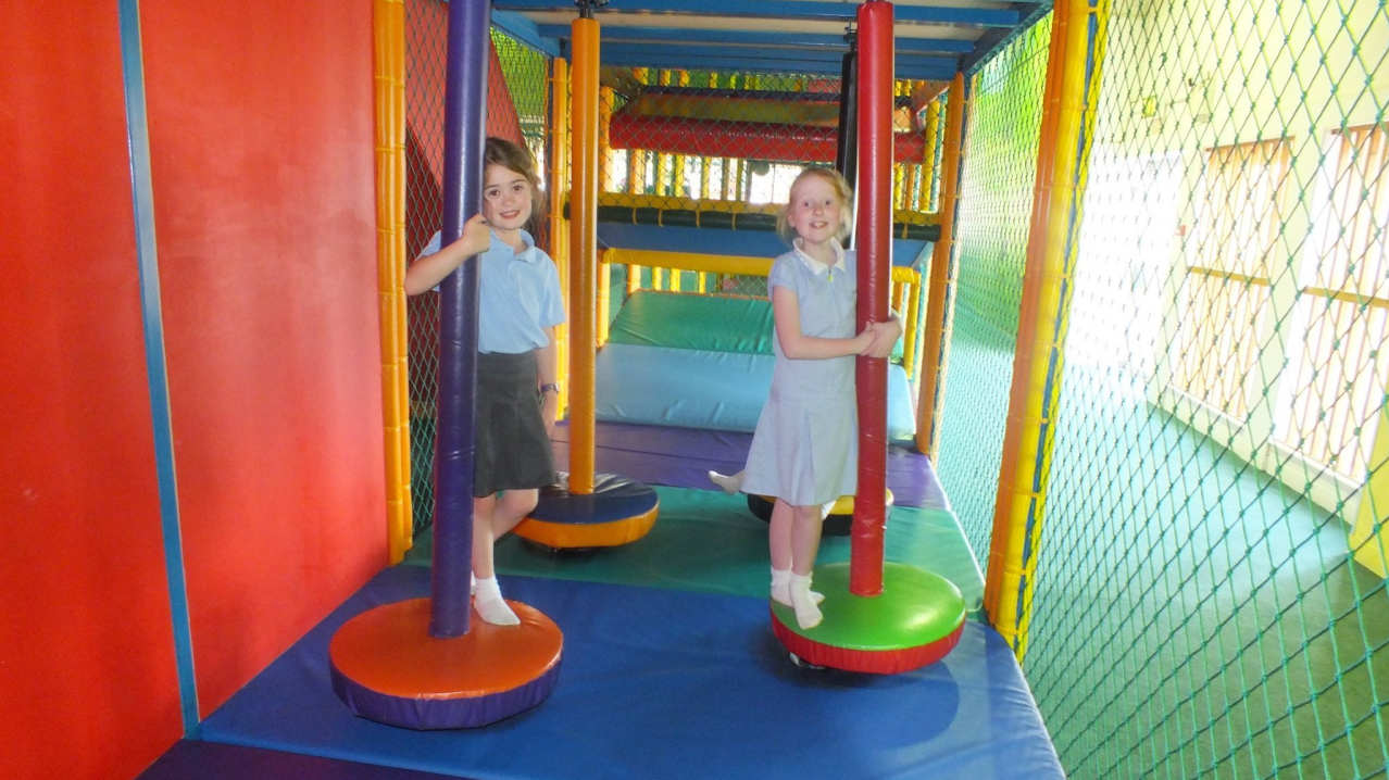 Girls on soft play frame at Jungle Fun in Childwall Girls on soft play frame at Jungle Fun in Childwall