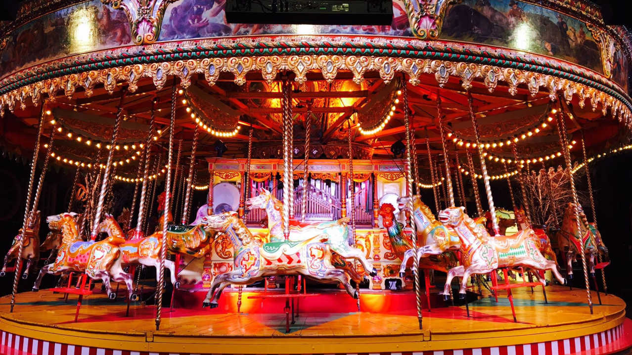 Merry go round at Thursford Collection in Fakenham Merry go round at Thursford Collection in Fakenham
