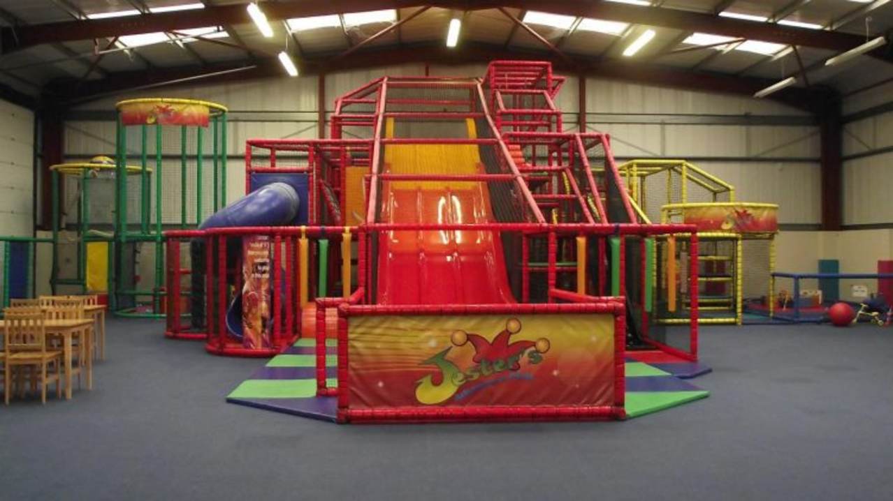 Indoor soft play frame at Jesters Adventure Play in Calne