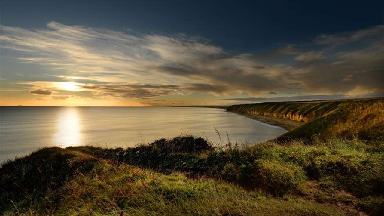 Sunrise at Blackhall Rocks on Durham Coast in Hartlepool Sunrise at Blackhall Rocks on Durham Coast in Hartlepool