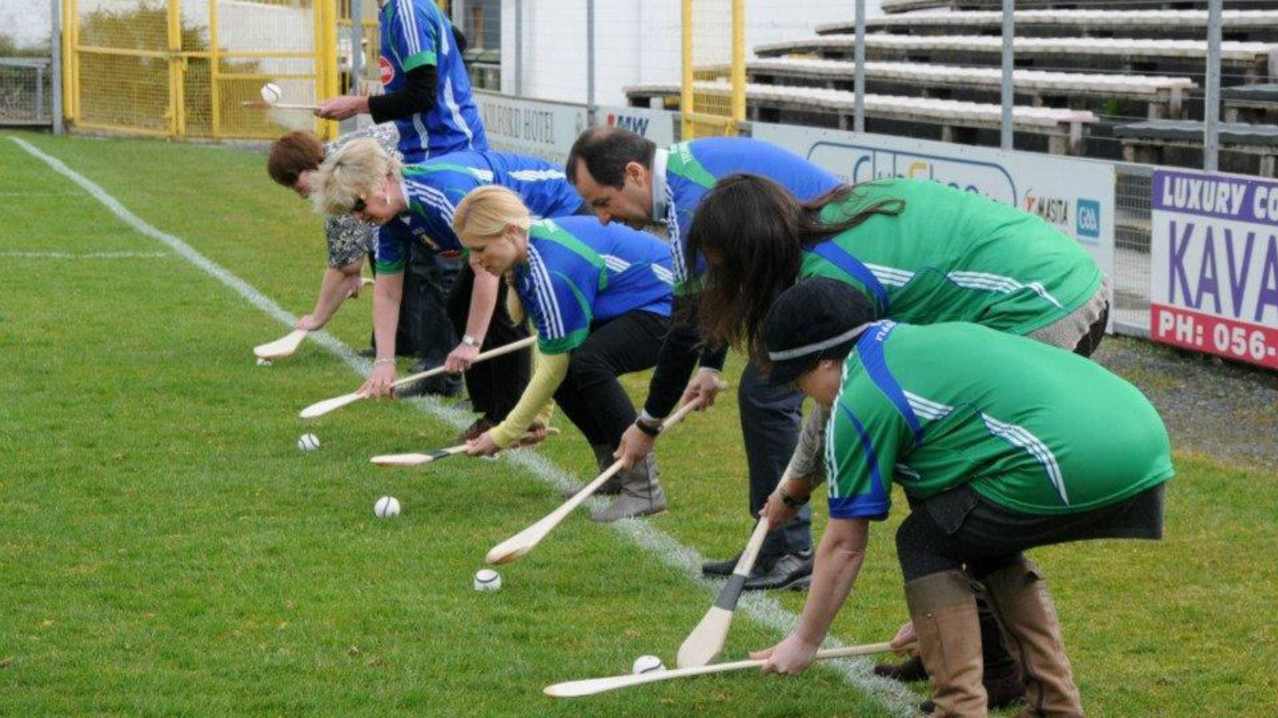 People learning Hurling at Kilkenny Way Hurling Experience People learning Hurling at Kilkenny Way Hurling Experience