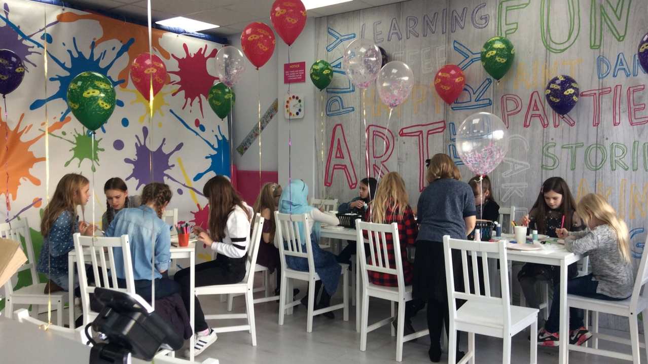 Birthday party at Paint and Play in Ruislip Birthday party at Paint and Play in Ruislip