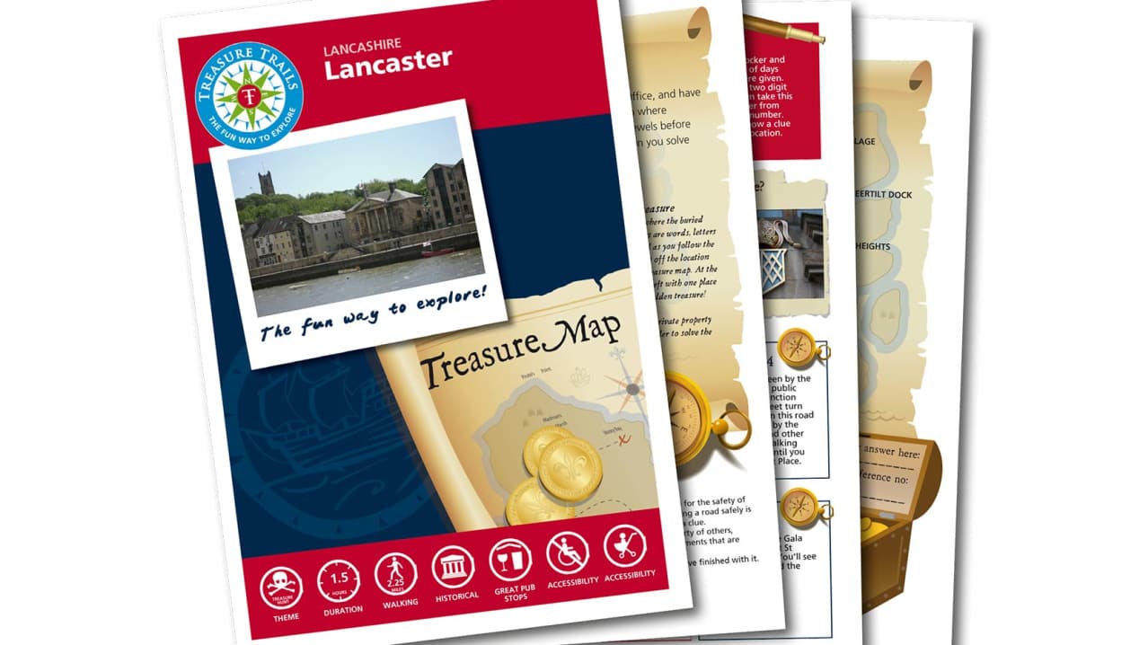 Map and booklet for Lancaster Treasure Hunt Trail Map and booklet for Lancaster Treasure Hunt Trail
