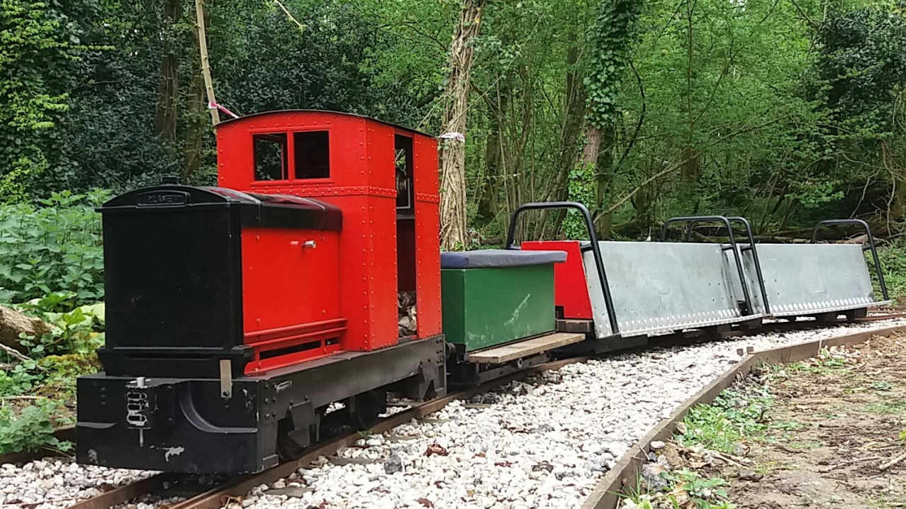 Train at East Kent Railway in Dover