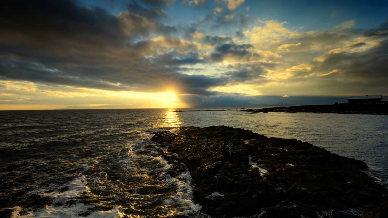 Sunset at Saltcoats Beach Sunset at Saltcoats Beach