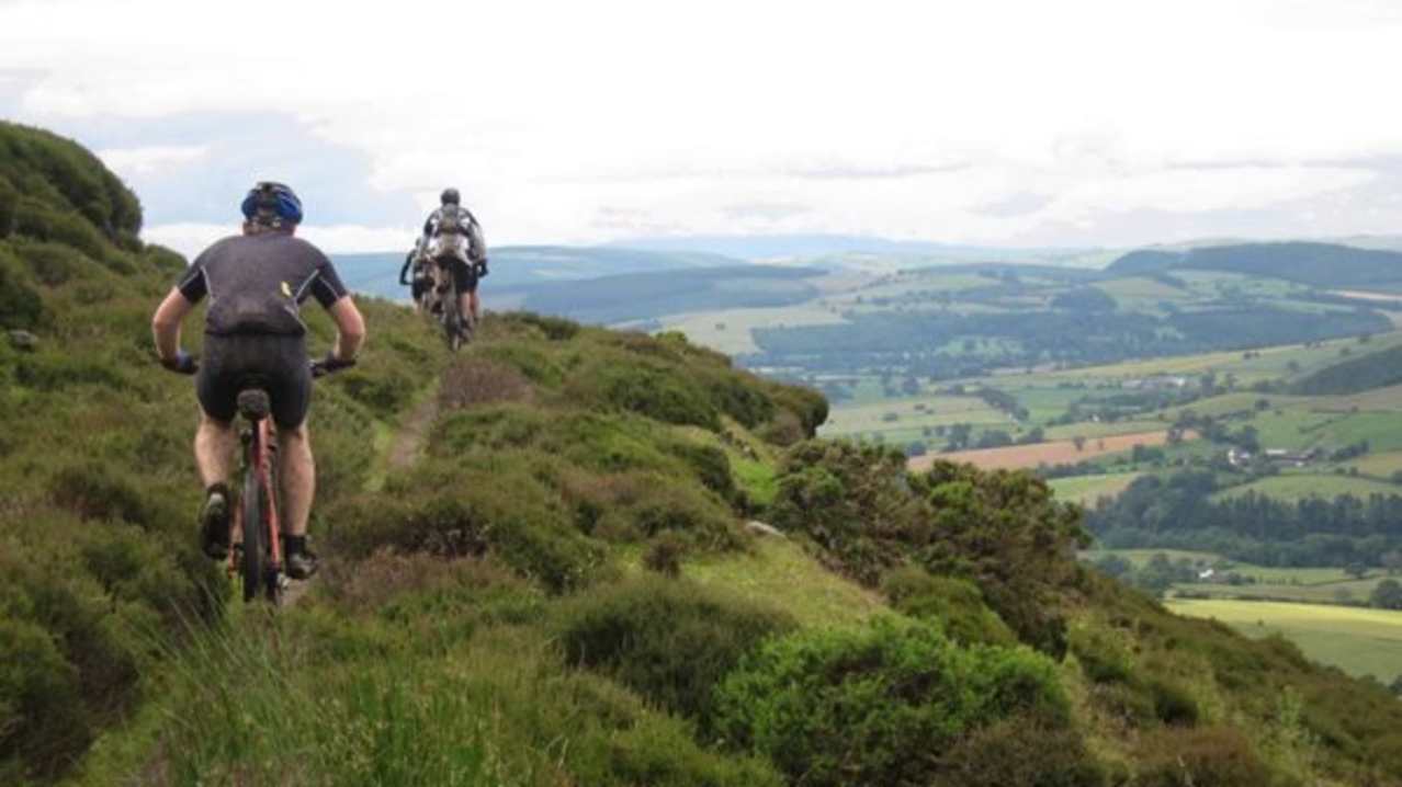 Mountain Bikers at Shropshire Hills Mountain Bike Centre in Church Stretton Mountain Bikers at Shropshire Hills Mountain Bike Centre in Church Stretton