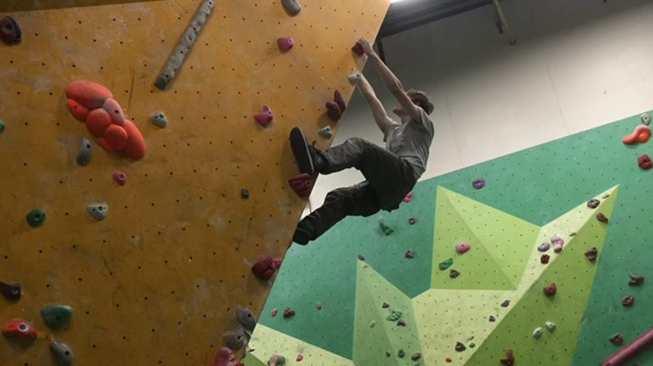 People bouldering at Big Rock Climbing Centre in Milton Keynes People bouldering at Big Rock Climbing Centre in Milton Keynes