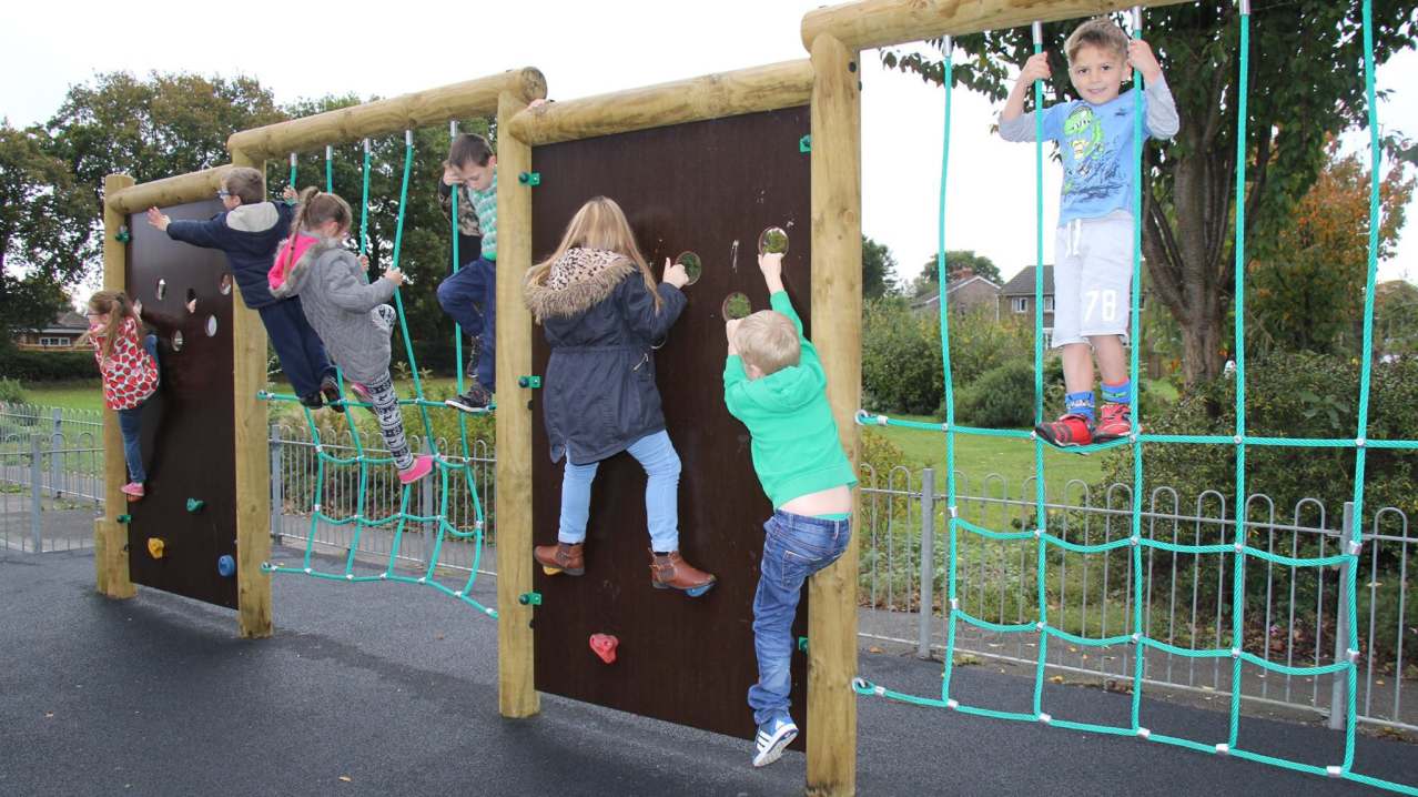 Kids on Blackbrook Park Play Area in Fareham Kids on Blackbrook Park Play Area in Fareham