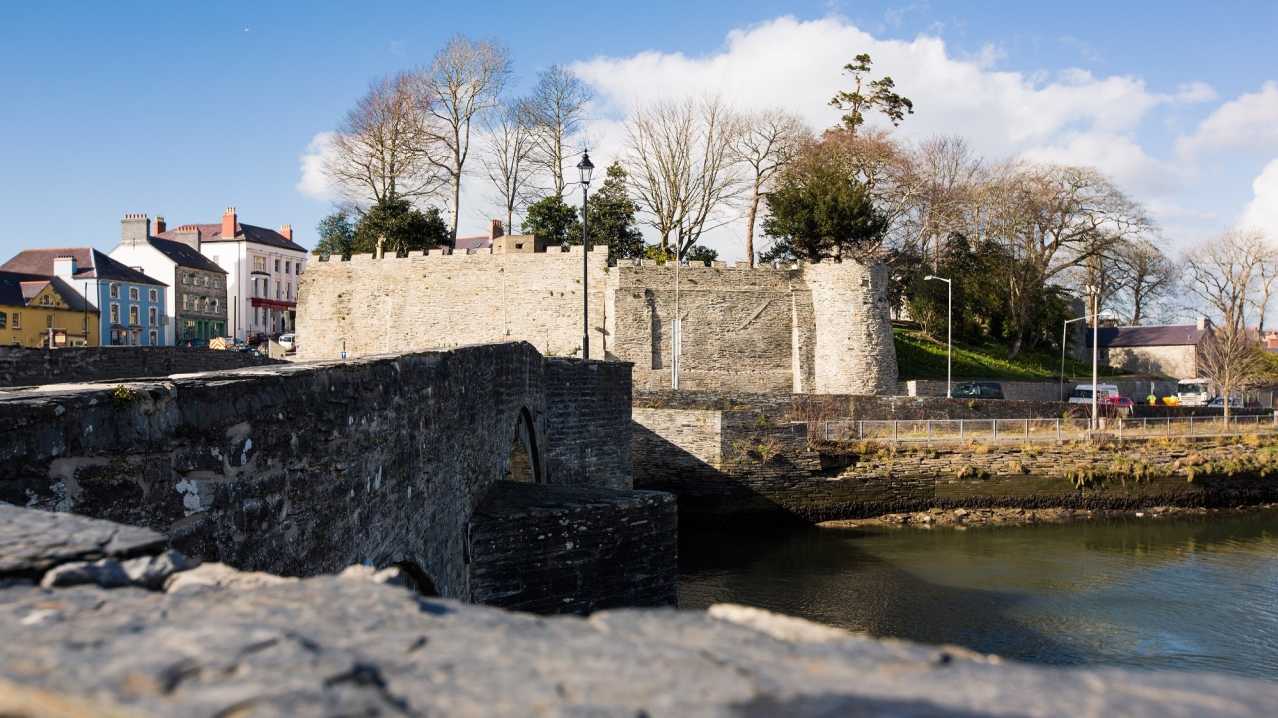 Outside view of Cardigan Castle Outside view of Cardigan Castle