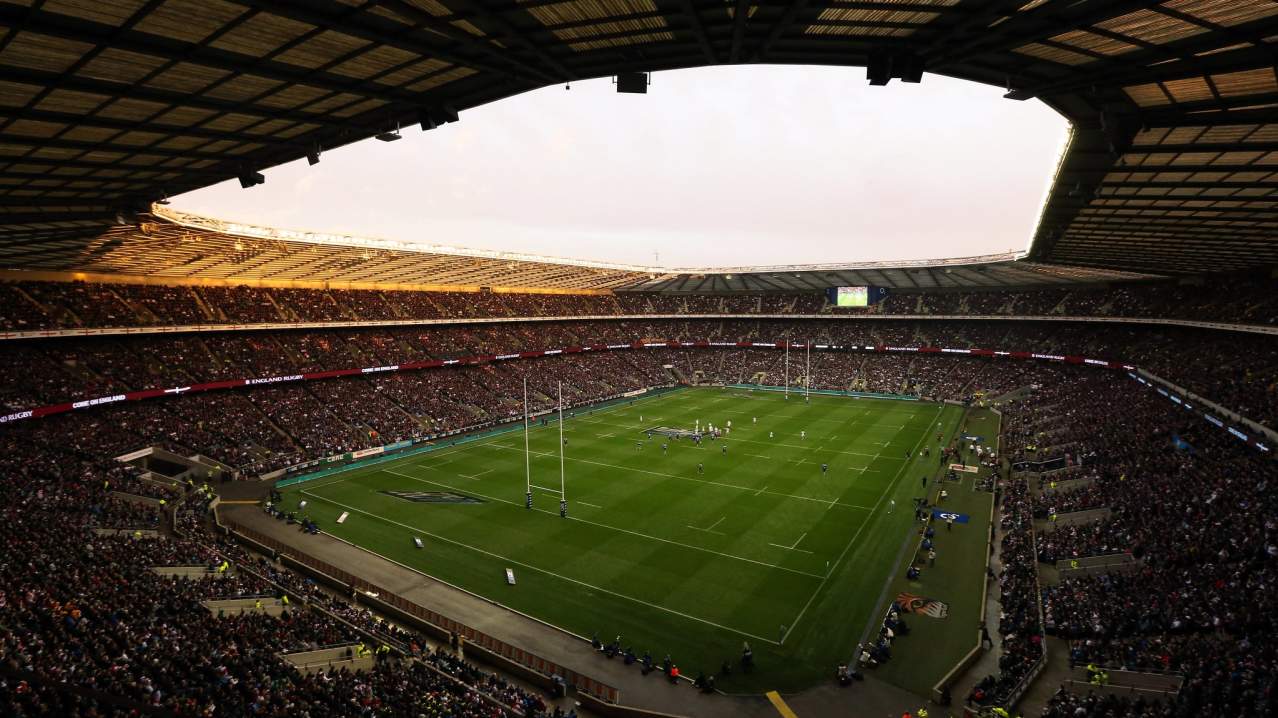 Full stadium at Twickenham Stadium Full stadium at Twickenham Stadium