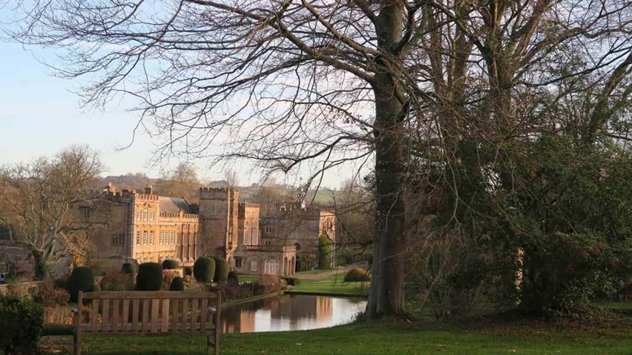 Outside view of Forde Abbey House and Gardens in Chard