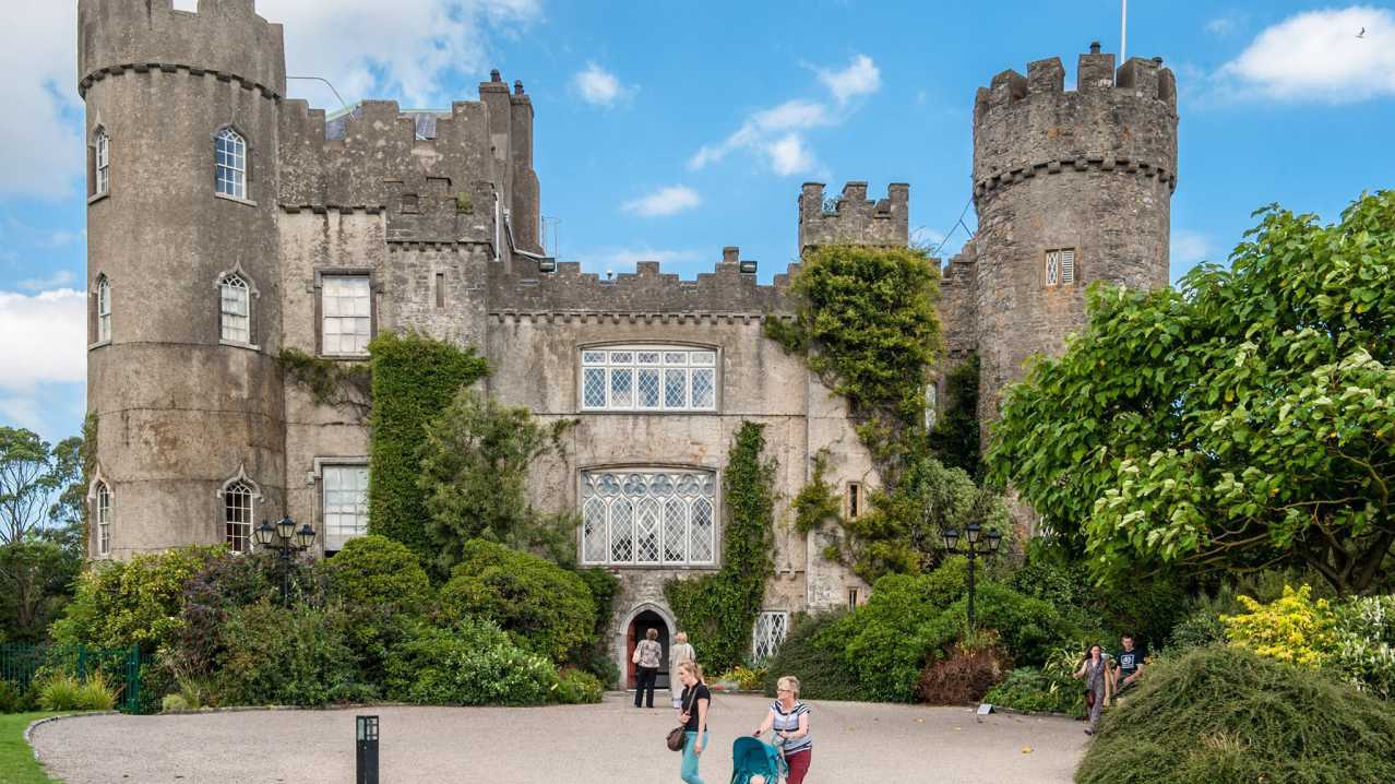 Outside view of Malahide Castle and Gardens in Malahide