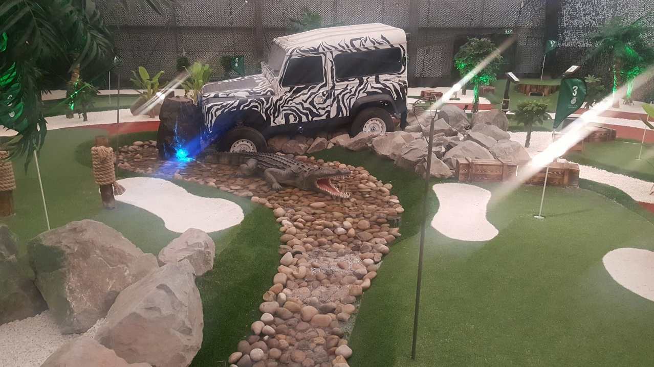 Mini golf course at Jungle Creek in Glasgow Mini golf course at Jungle Creek in Glasgow
