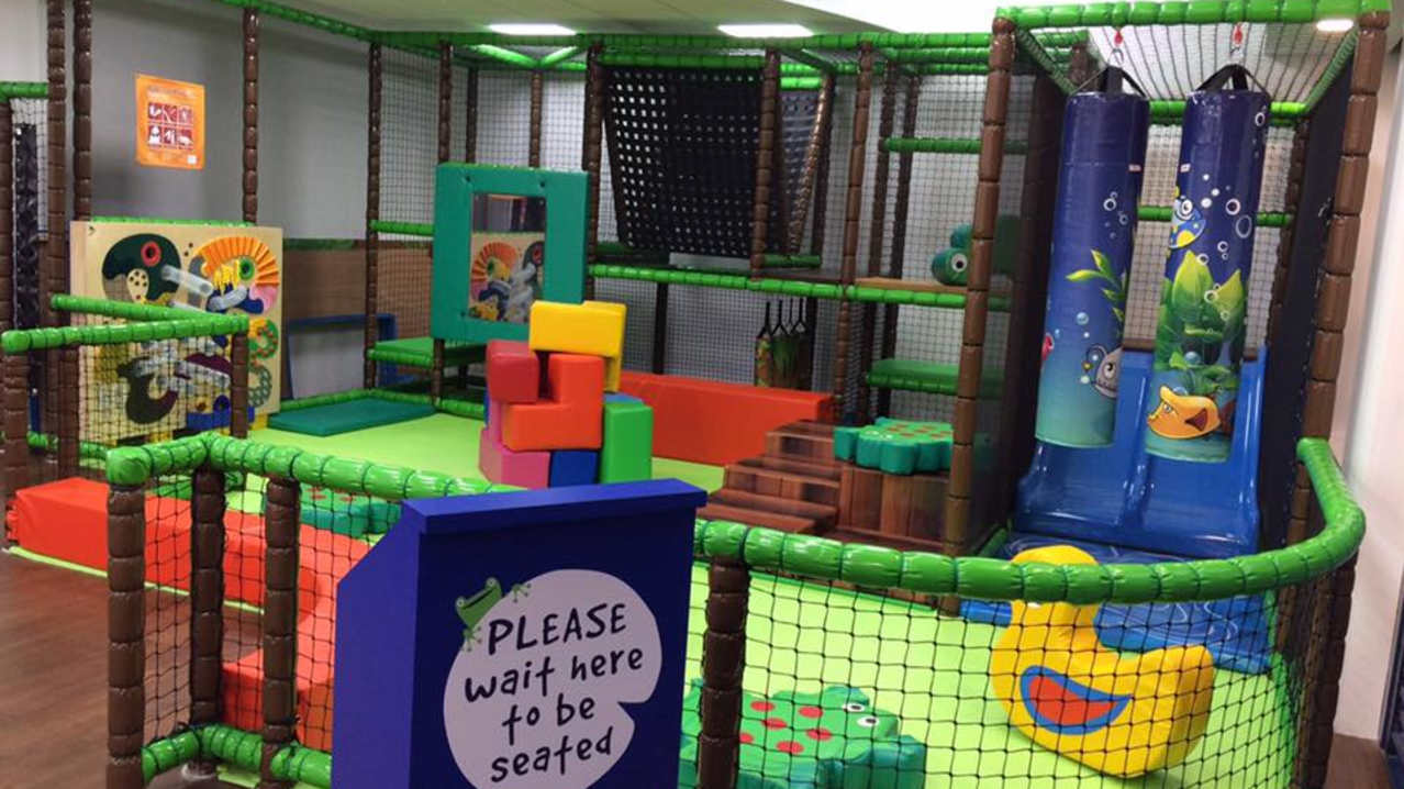 Toddler soft play area at Little Green Frog Cafe in Lichfield Toddler soft play area at Little Green Frog Cafe in Lichfield
