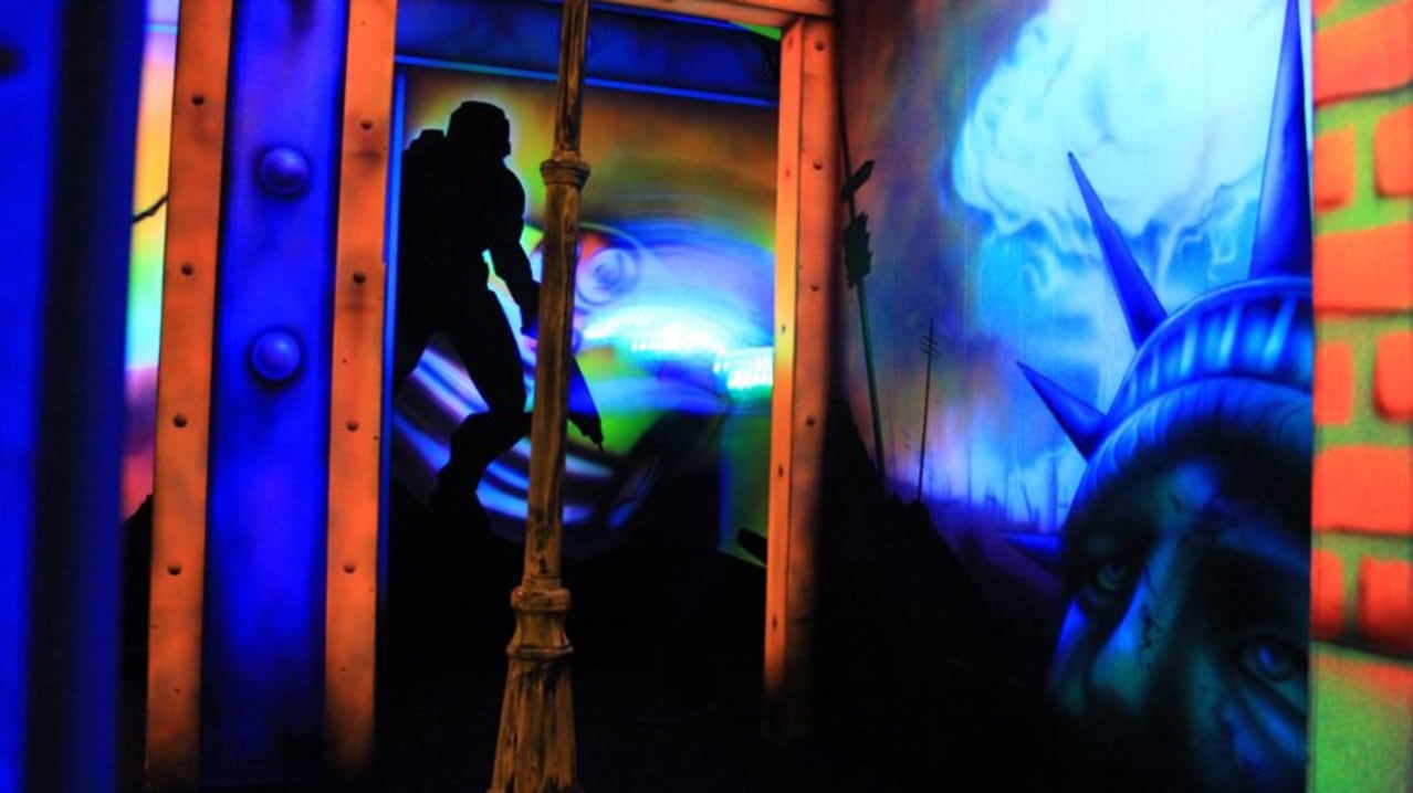 Laser room at Lazer Fazer in Nelson