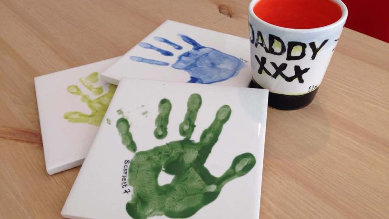Handprints at Peagreen Pottery in Malton Handprints at Peagreen Pottery in Malton