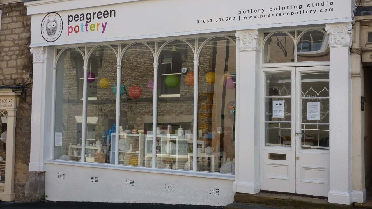 Outside view of Peagreen Pottery in Malton Outside view of Peagreen Pottery in Malton