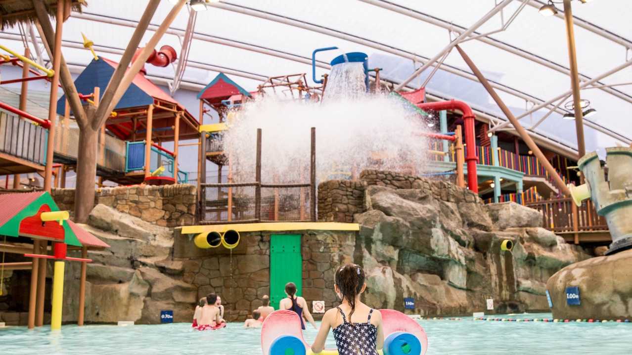 Kids in swimming pool at The Alton Towers Waterpark